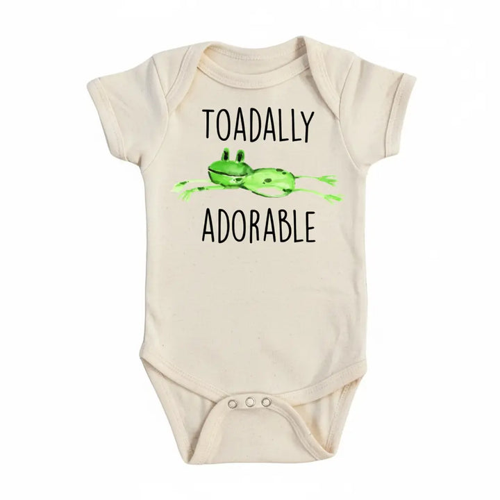 Frog Toadally - Baby Boy Girl Clothes Infant Bodysuit Funny Cute Newborn  Funny Cute Onesie® | North Fork Forager LLC