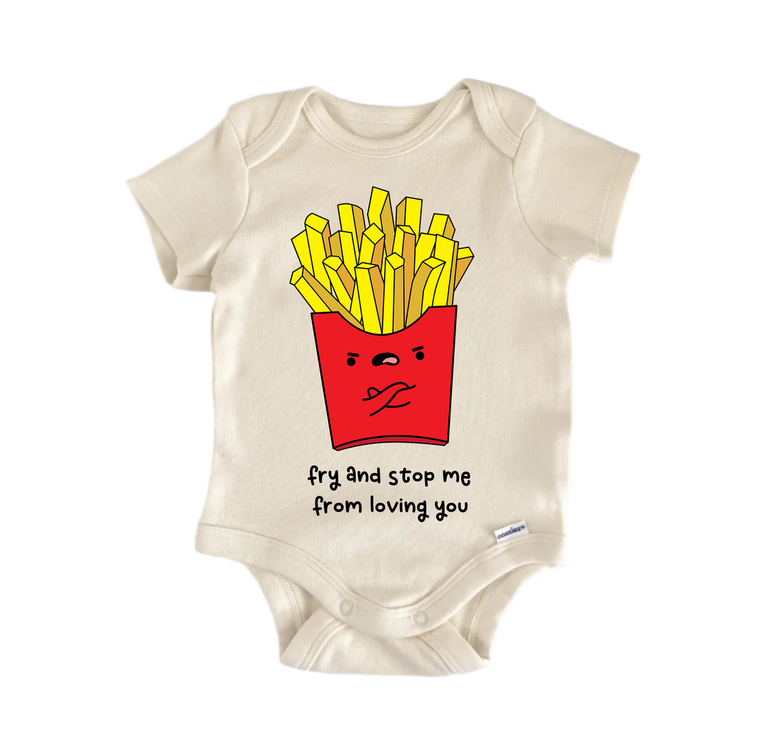 Fry And Stop Me Best Friends Bff Bestie Valentine's Day -  Baby Boy Girl Bodysuit  Funny Cute Onesie® | North Fork Forager LLC