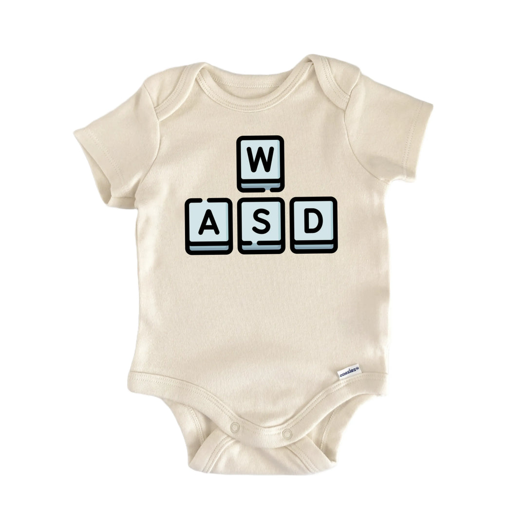 Gamer Wasd Gaming - Baby Bodysuit  Funny Cute Onesie® | North Fork Forager LLC