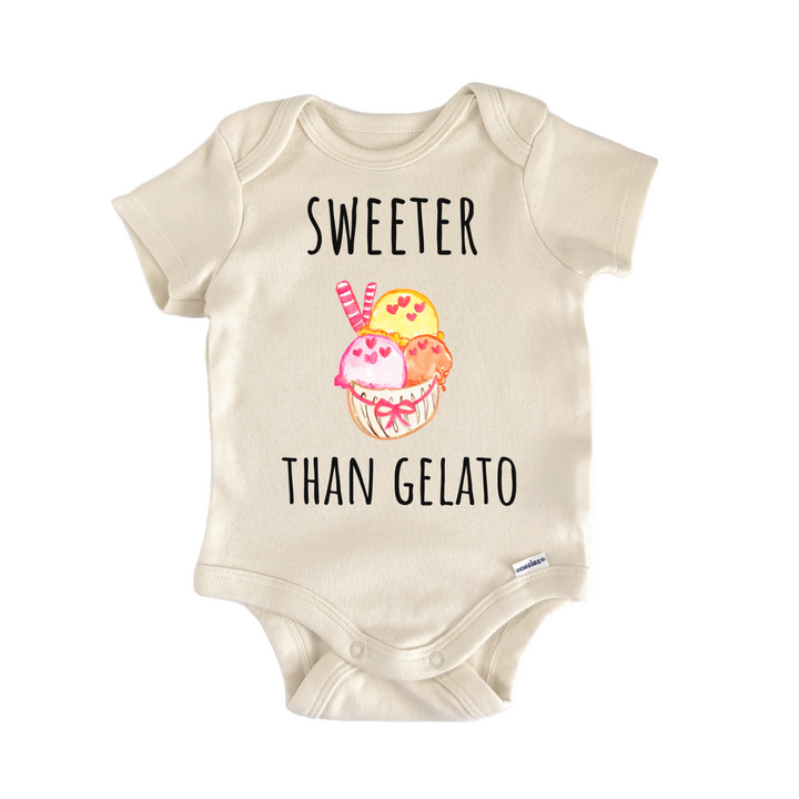 Gelato Italian Icecream Dessert Foodie Baby Gift Baby Onesie®