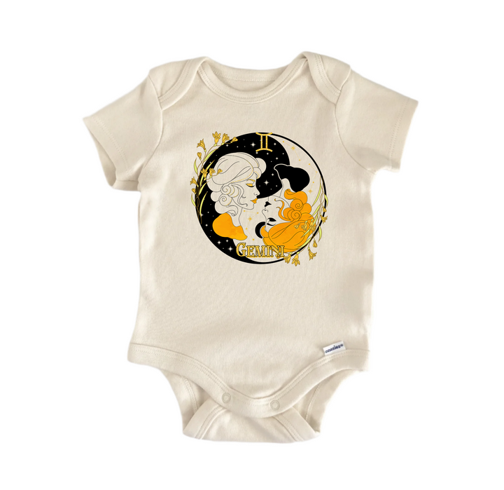 Gemini Zodiac -  Baby Boy Girl Clothes Infant Bodysuit Funny Cute Newborn  Funny Cute Onesie® | North Fork Forager LLC