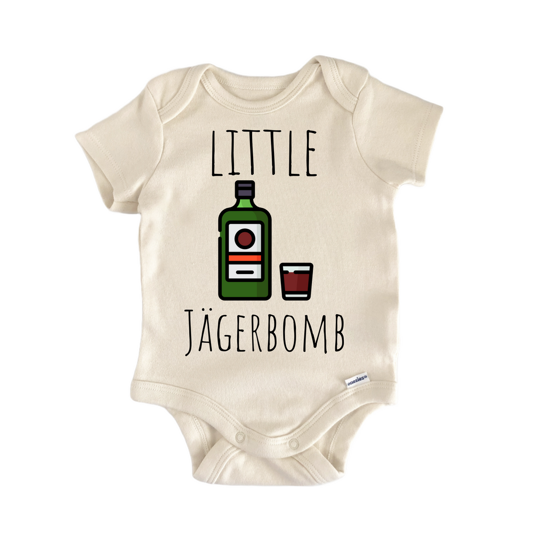 German Mixed Drink Liqueur Spirits - Baby Bodysuit  Funny Cute Onesie® | North Fork Forager LLC
