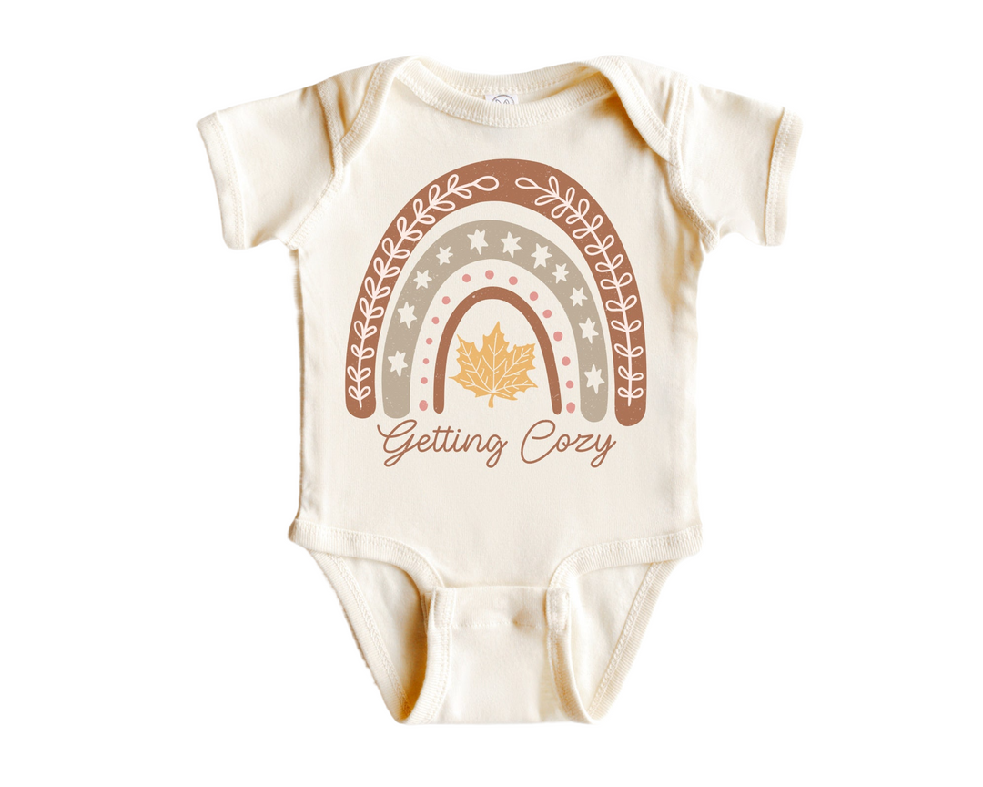Getting Cozy Pumpkin Fall - Baby Boy Girl Clothes Infant Bodysuit Funny Cute Newborn  Funny Cute Onesie® | North Fork Forager LLC