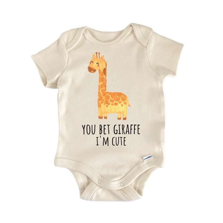 Giraffe I'm Cute Safari Zoo Infant Gift Baby Onesie®