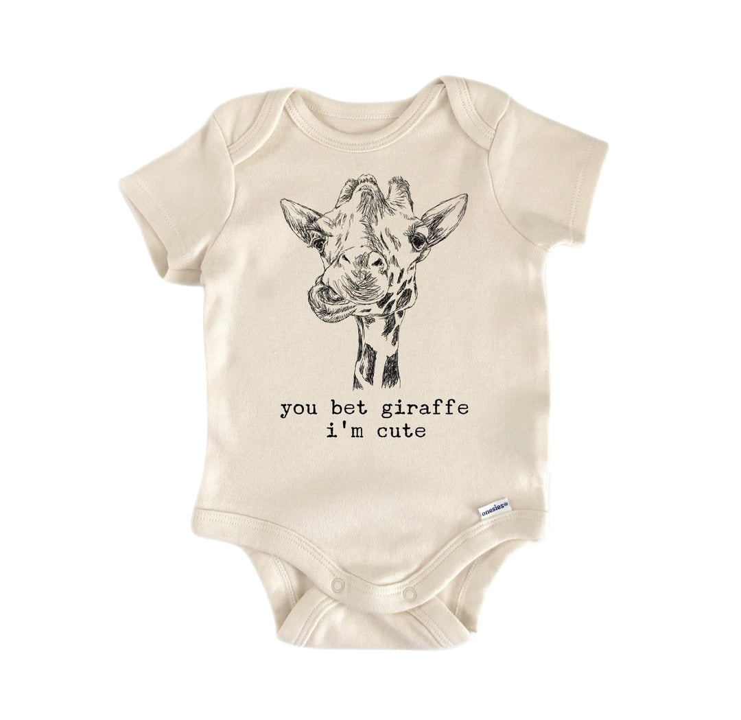 Giraffe Cute - Baby Boy Girl Clothes Infant Bodysuit Funny Cute Newborn  Funny Cute Onesie® | North Fork Forager LLC