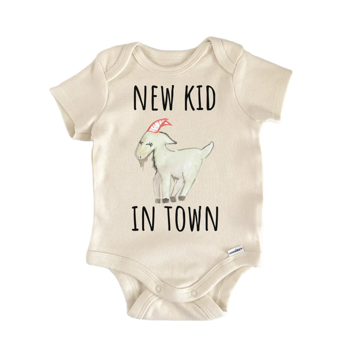 Goat Farm Animal New Kid Baby Gift Baby Bodysuit