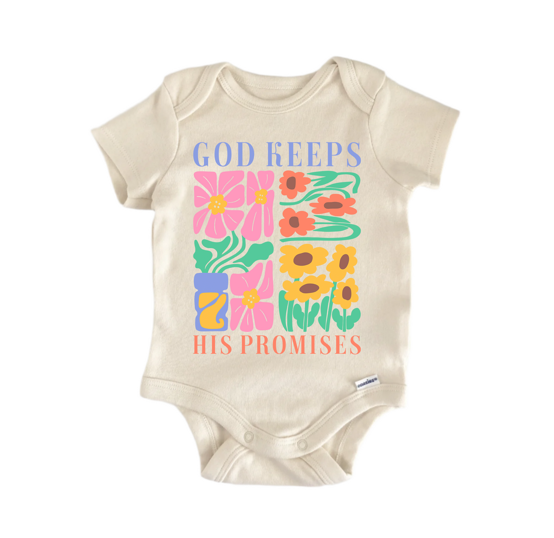 God Keeps His Promises Jesus Christian Religious -  Baby Boy Girl Clothes  Bodysuit