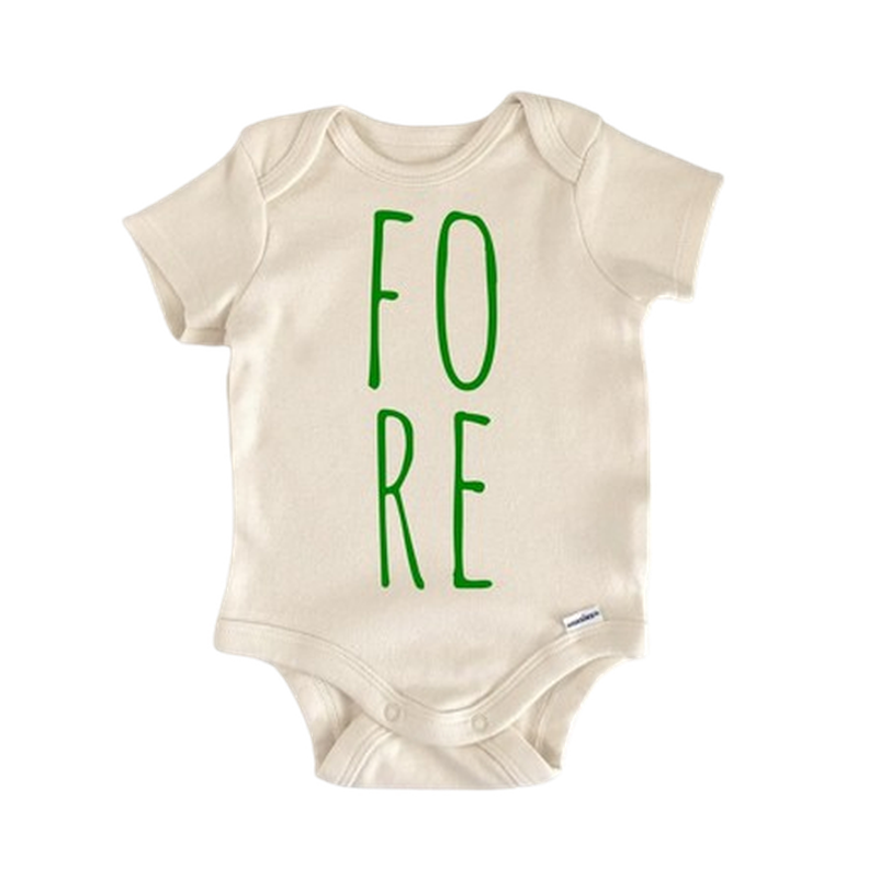 Golf Fore - Baby Boy Girl Clothes Infant Bodysuit Funny Cute Newborn  Funny Cute Onesie® | North Fork Forager LLC