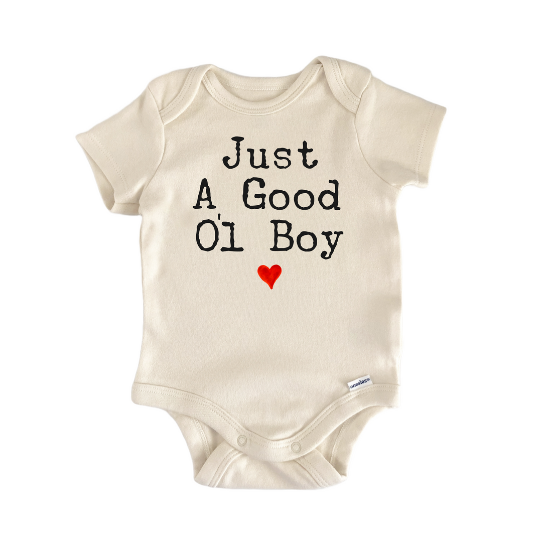 Good Ol Boy Country Music Western - Baby Bodysuit  Funny Cute Onesie® | North Fork Forager LLC