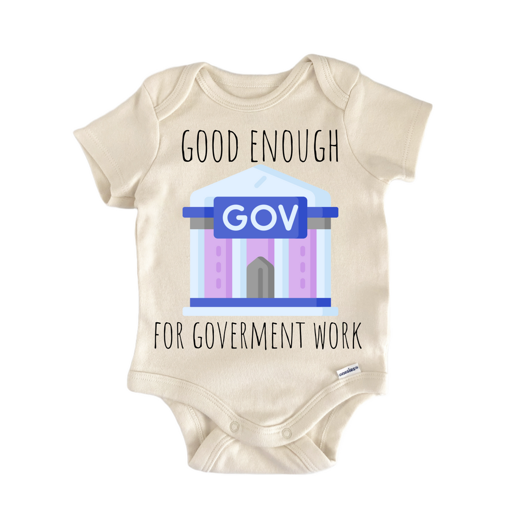 Goverment Public Sector Gov - Baby Bodysuit  Funny Cute Onesie® | North Fork Forager LLC