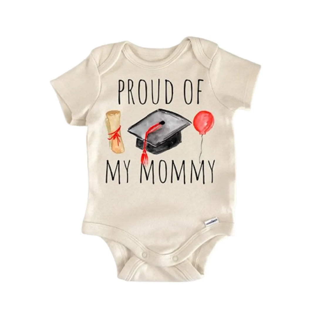 Mom Mommy Graduation School - Baby Boy Girl Clothes Infant Onesie® Funny Cute Newborn GS1  Funny Cute Onesie® | North Fork Forager LLC