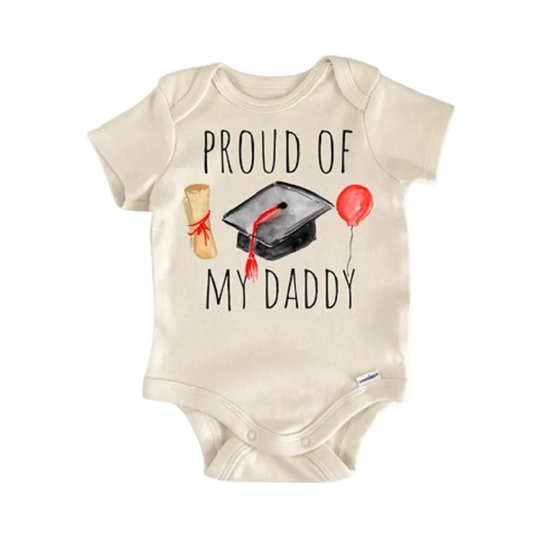 Graduation Dad Daddy School - Baby Boy Girl Clothes Infant Bodysuit Funny Cute Newborn  Funny Cute Onesie® | North Fork Forager LLC