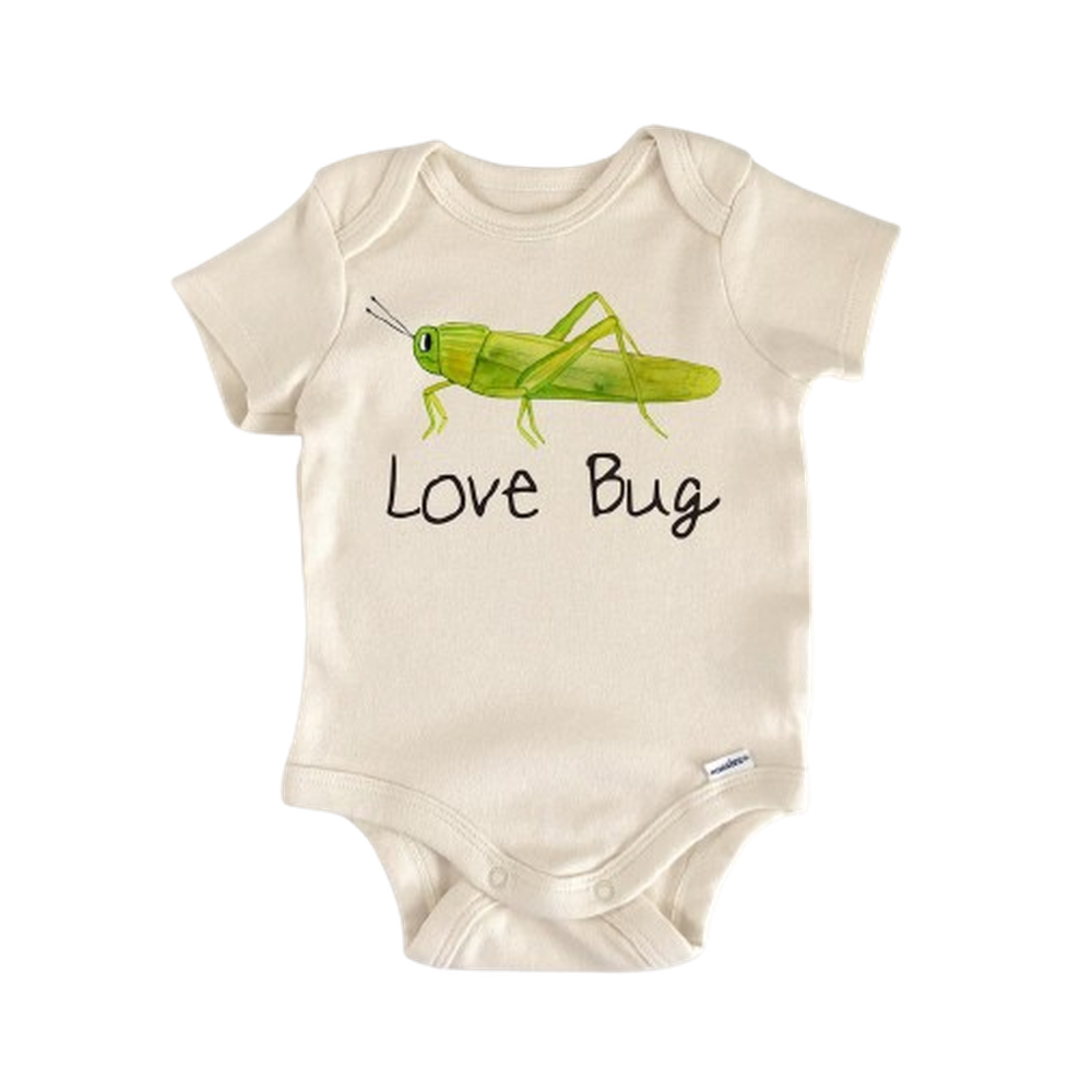 Grasshopper Snuggle Bug - Baby Boy Girl Clothes Infant Bodysuit Funny Cute Newborn  Funny Cute Onesie® | North Fork Forager LLC