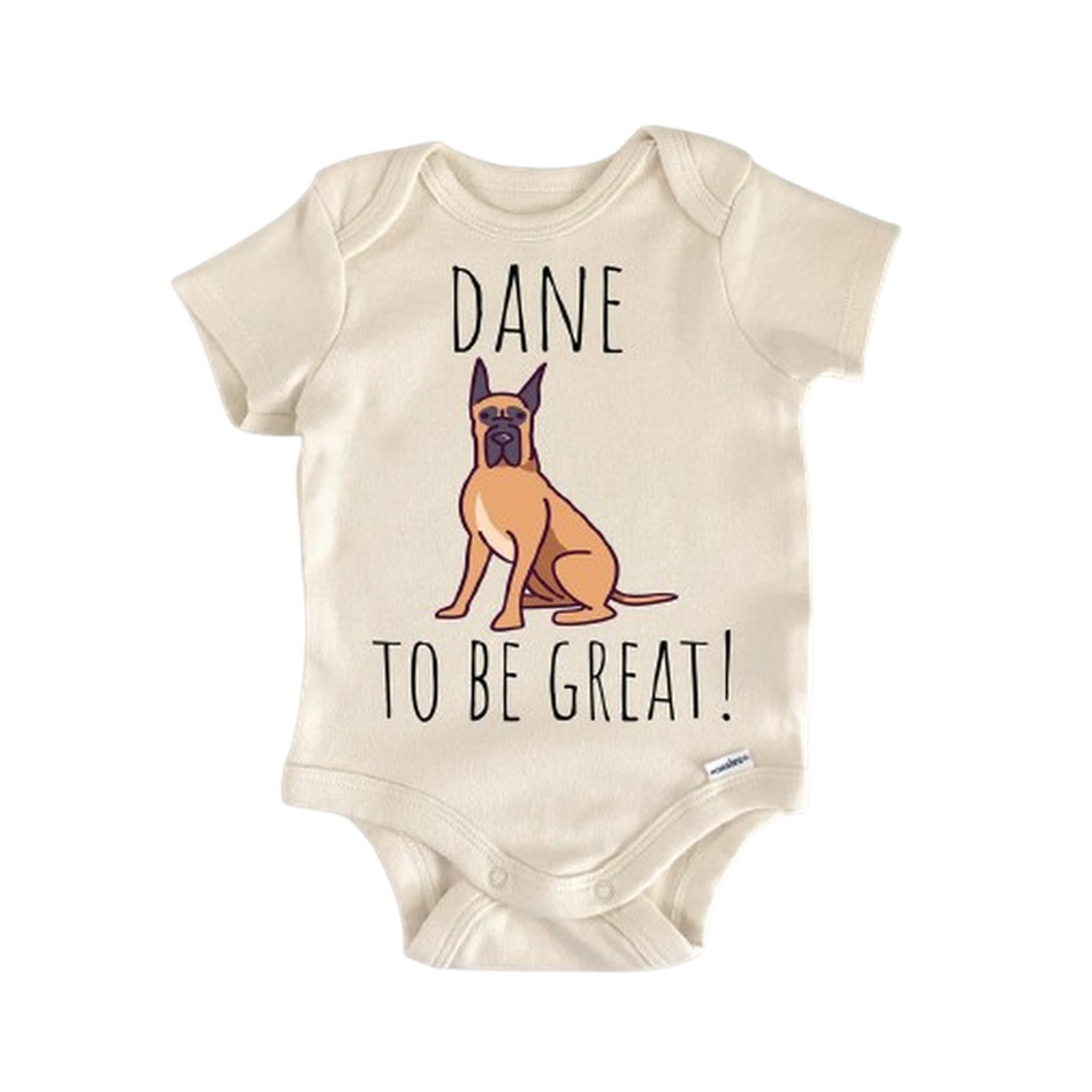 Great Dane Dog - Baby Boy Girl Clothes Infant Bodysuit Funny Cute Newborn  Funny Cute Onesie® | North Fork Forager LLC