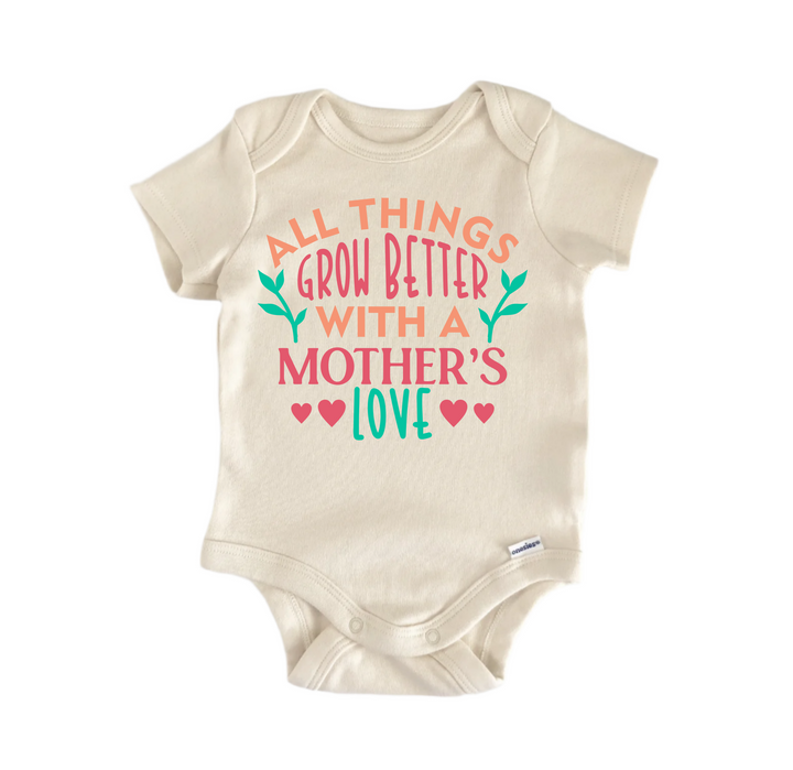 Grow Better Moms Mother's Day - Baby Boy Girl Clothes Infant Bodysuit Funny Cute  Funny Cute Onesie® | North Fork Forager LLC
