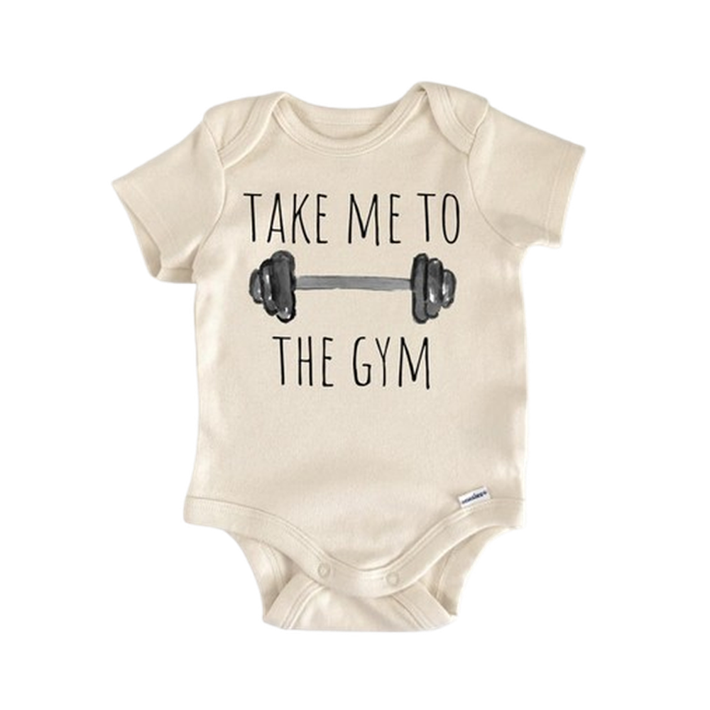 Gym Bodybuilder Workout - Baby Boy Girl Clothes Infant Bodysuit Funny Cute  Funny Cute Onesie® | North Fork Forager LLC
