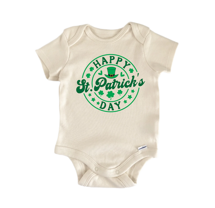Happy St. Patrick's Day - Baby Boy Girl Clothes Infant Bodysuit Funny Cute Newborn