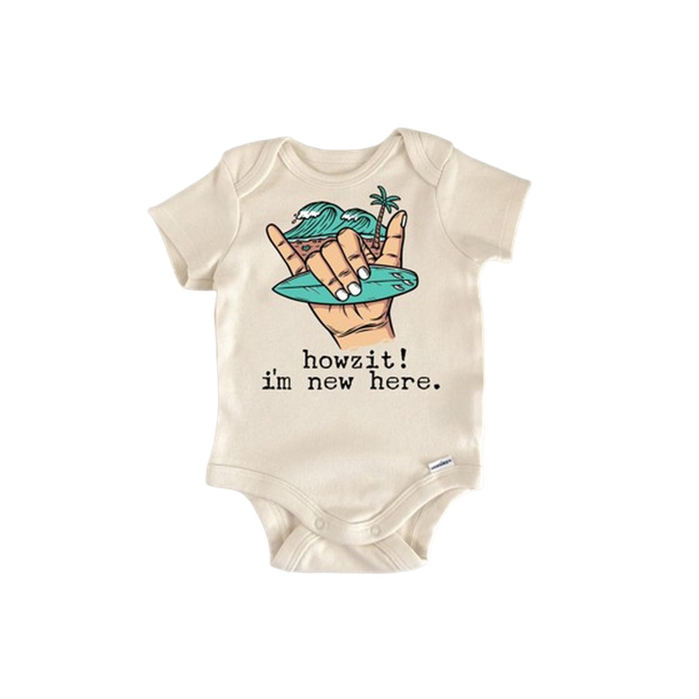 Hawaii Shaka - Baby Boy Girl Clothes Infant Bodysuit Funny Cute Newborn  Funny Cute Onesie® | North Fork Forager LLC