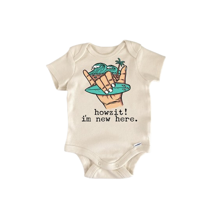 Hawaii Shaka - Baby Boy Girl Clothes Infant Bodysuit Funny Cute Newborn  Funny Cute Onesie® | North Fork Forager LLC