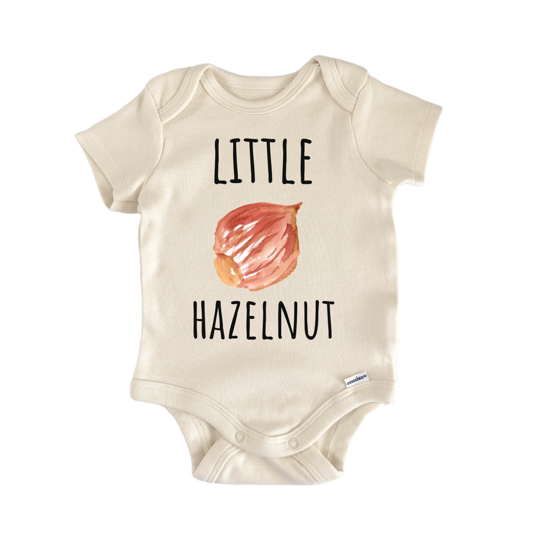 Hazelnut Nut Foodie Snack Baby Gift Baby Bodysuit