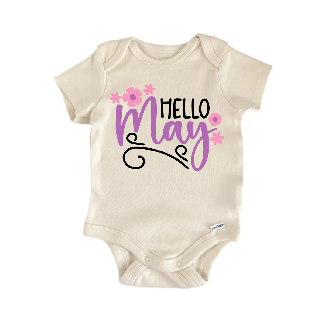 Hello May - Baby Boy Girl Clothes Infant Onesie® Funny Cute GS1  Funny Cute Onesie® | North Fork Forager LLC