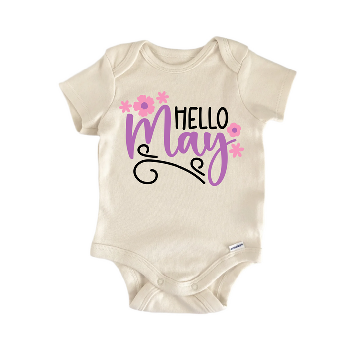Hello May - Baby Boy Girl Clothes Infant Bodysuit Funny Cute  Funny Cute Onesie® | North Fork Forager LLC