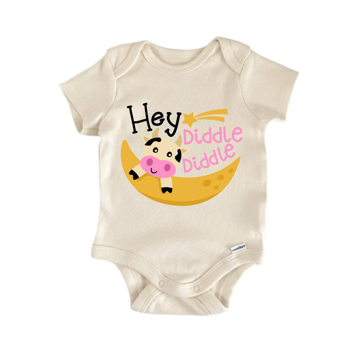 Hey Diddle Diddle Nursery Rhyme  - Baby Boy Girl Clothes Infant Bodysuit Funny Cute  Funny Cute Onesie® | North Fork Forager LLC