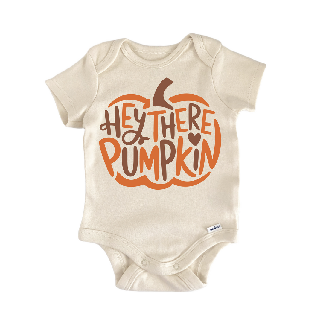 Hey There Pumpkin Fall Halloween - Baby Bodysuit  Funny Cute Onesie® | North Fork Forager LLC