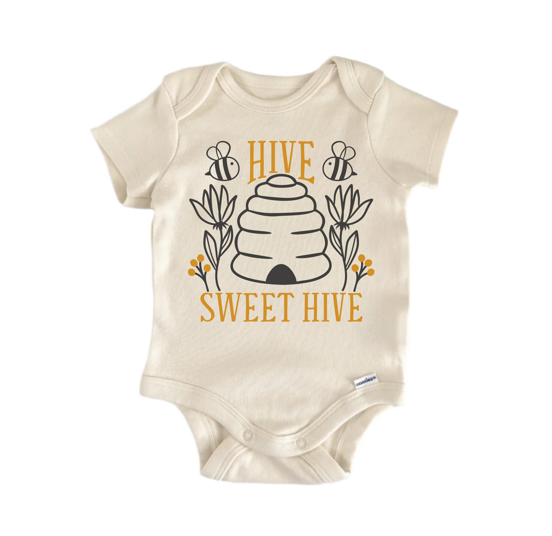 Hive Sweet Hive Bee - Baby Boy Girl Clothes Infant Bodysuit Funny Cute  Funny Cute Onesie® | North Fork Forager LLC