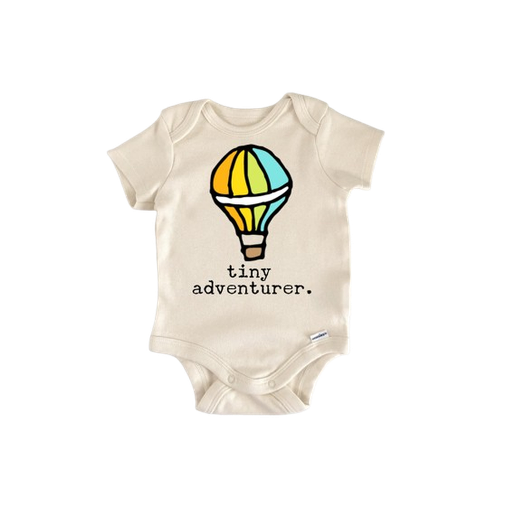Hot Air Balloon Adventure Travel - Baby Boy Girl Clothes Infant Bodysuit Funny Cute  Funny Cute Onesie® | North Fork Forager LLC