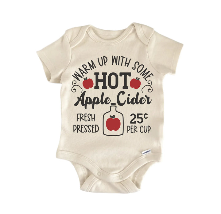 Hot Apple Cider Fall - Baby Boy Girl Clothes  Bodysuit Funny Cute  Funny Cute Onesie® | North Fork Forager LLC