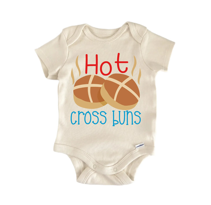 Hot Cross Buns Nursery Rhyme  - Baby Boy Girl Clothes Infant Bodysuit Funny Cute  Funny Cute Onesie® | North Fork Forager LLC