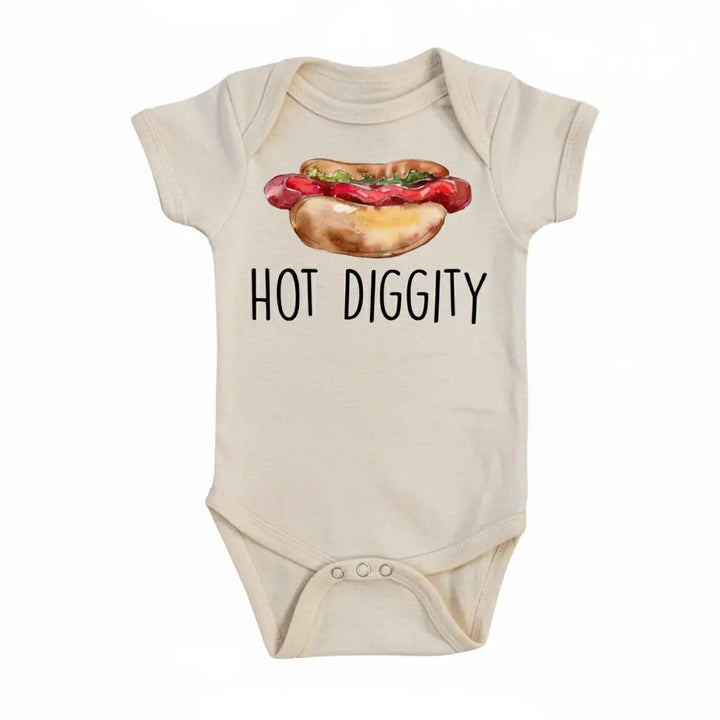 Hot Dog Diggity - Baby Boy Girl Clothes Infant Bodysuit Funny Cute Newborn  Funny Cute Onesie® | North Fork Forager LLC