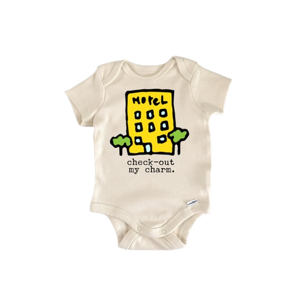 Hotel Hospitality Motel  - Baby Boy Girl Clothes Infant Bodysuit Funny Cute Newborn  Funny Cute Onesie® | North Fork Forager LLC