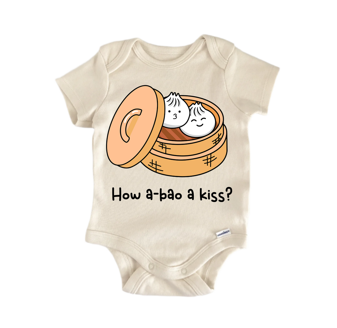 How Bao A Kiss Best Friends Bff Bestie Valentine's Day -  Baby Boy Girl Bodysuit  Funny Cute Onesie® | North Fork Forager LLC