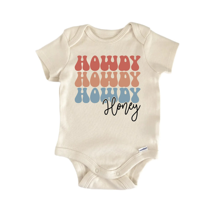 Howdy Honey Country Western -  Baby Boy Girl Clothes Infant Bodysuit Funny Cute Newborn  Funny Cute Onesie® | North Fork Forager LLC