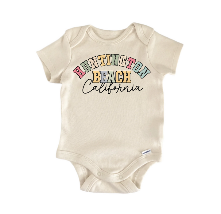 Huntington Beach California -  Baby Boy Girl Clothes  Bodysuit Funny Cute
