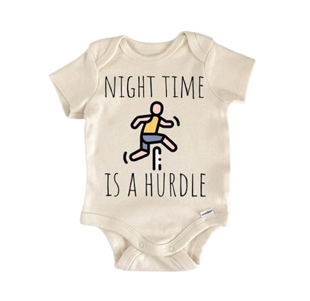 Hurdle Running Track And Field - Baby Boy Girl Clothes Infant Bodysuit Funny Cute  Funny Cute Onesie® | North Fork Forager LLC