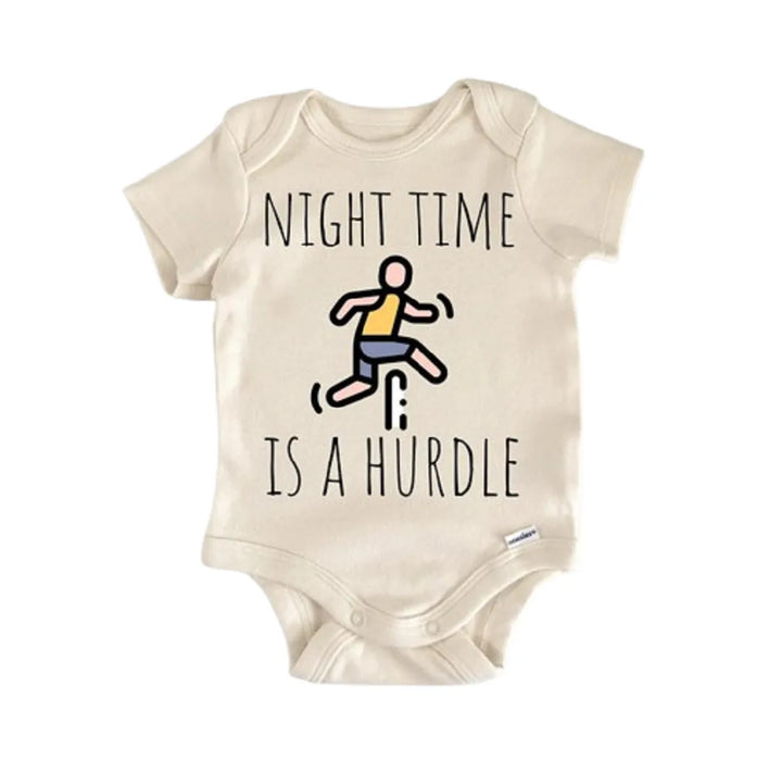 Hurdle Running Track And Field - Baby Boy Girl Clothes Infant Bodysuit Funny Cute  Funny Cute Onesie® | North Fork Forager LLC