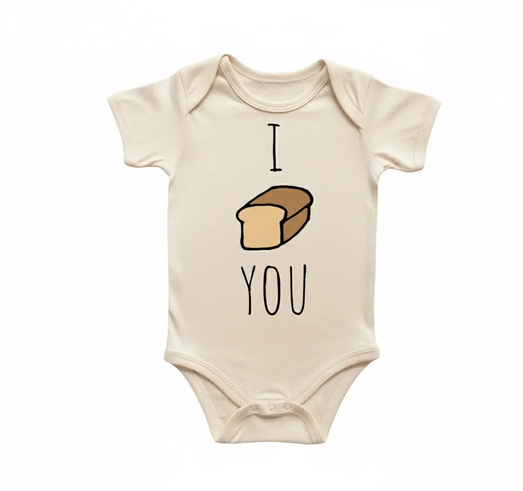 I Loaf You Bread Baking - Baby Boy Girl Clothes Infant Bodysuit Funny Cute Newborn  Funny Cute Onesie® | North Fork Forager LLC