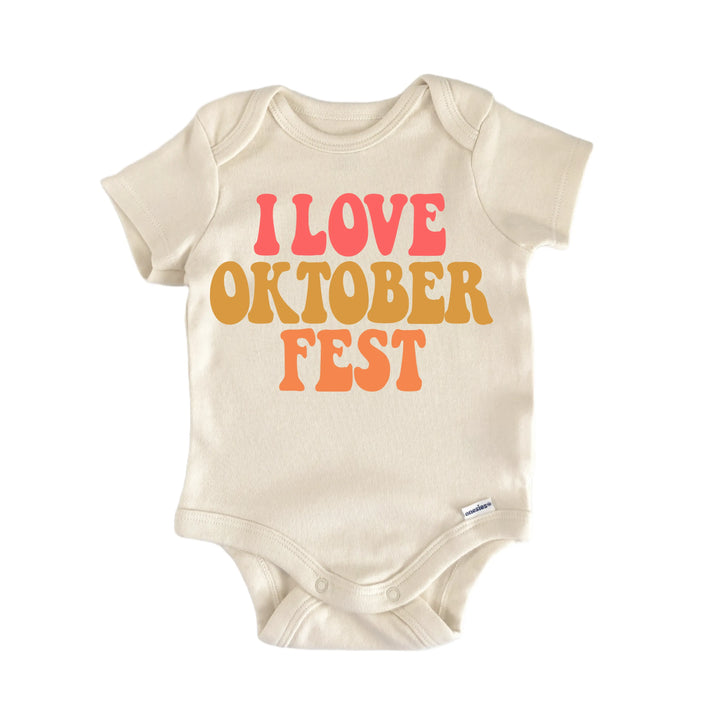 I Love Oktoberfest - Baby Bodysuit  Funny Cute Onesie® | North Fork Forager LLC