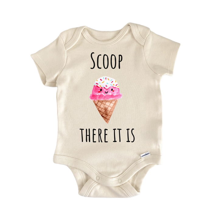 Icecream Cone Scoop Pink Summer Baby Gift Baby Onesie®