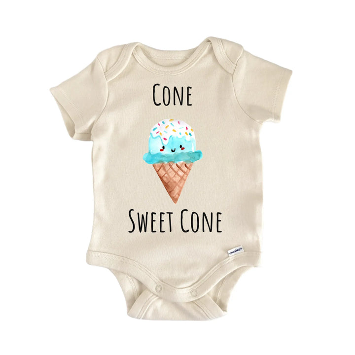 Icecream Cone Summer Melt Sprinkles Baby Gift Baby Bodysuit