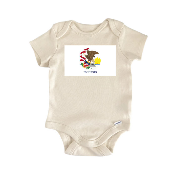 Illinois - Baby Boy Girl Clothes Infant Bodysuit Funny Cute  Funny Cute Onesie® | North Fork Forager LLC