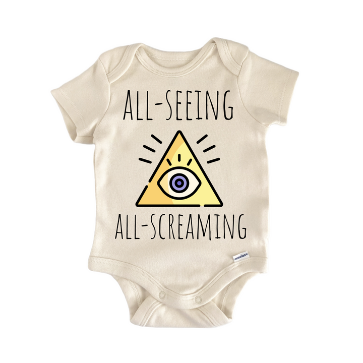 Illuminati Conspiracy Theory - Baby Bodysuit  Funny Cute Onesie® | North Fork Forager LLC