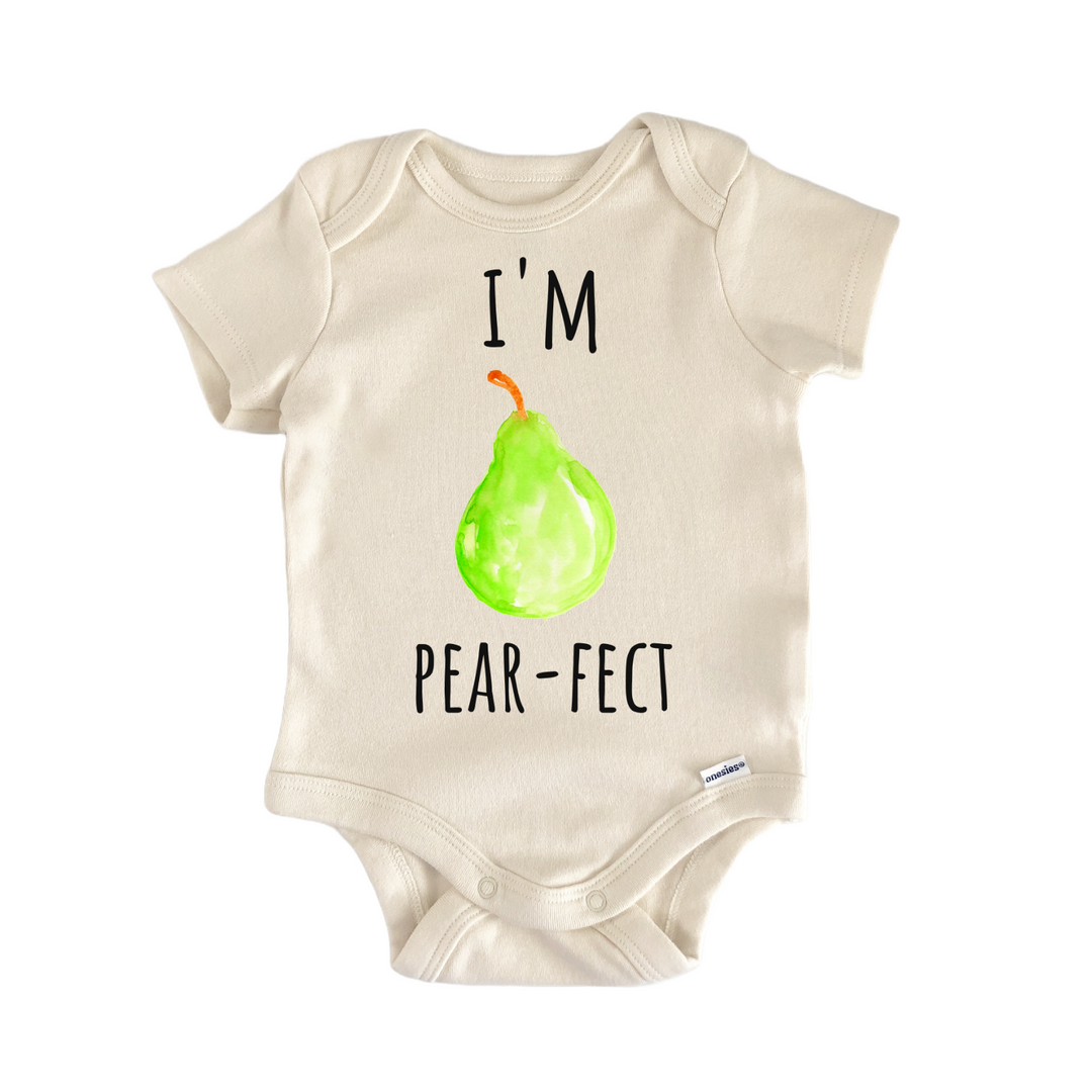 Im Pearfect Pear Fruit Infant Gift Baby Bodysuit