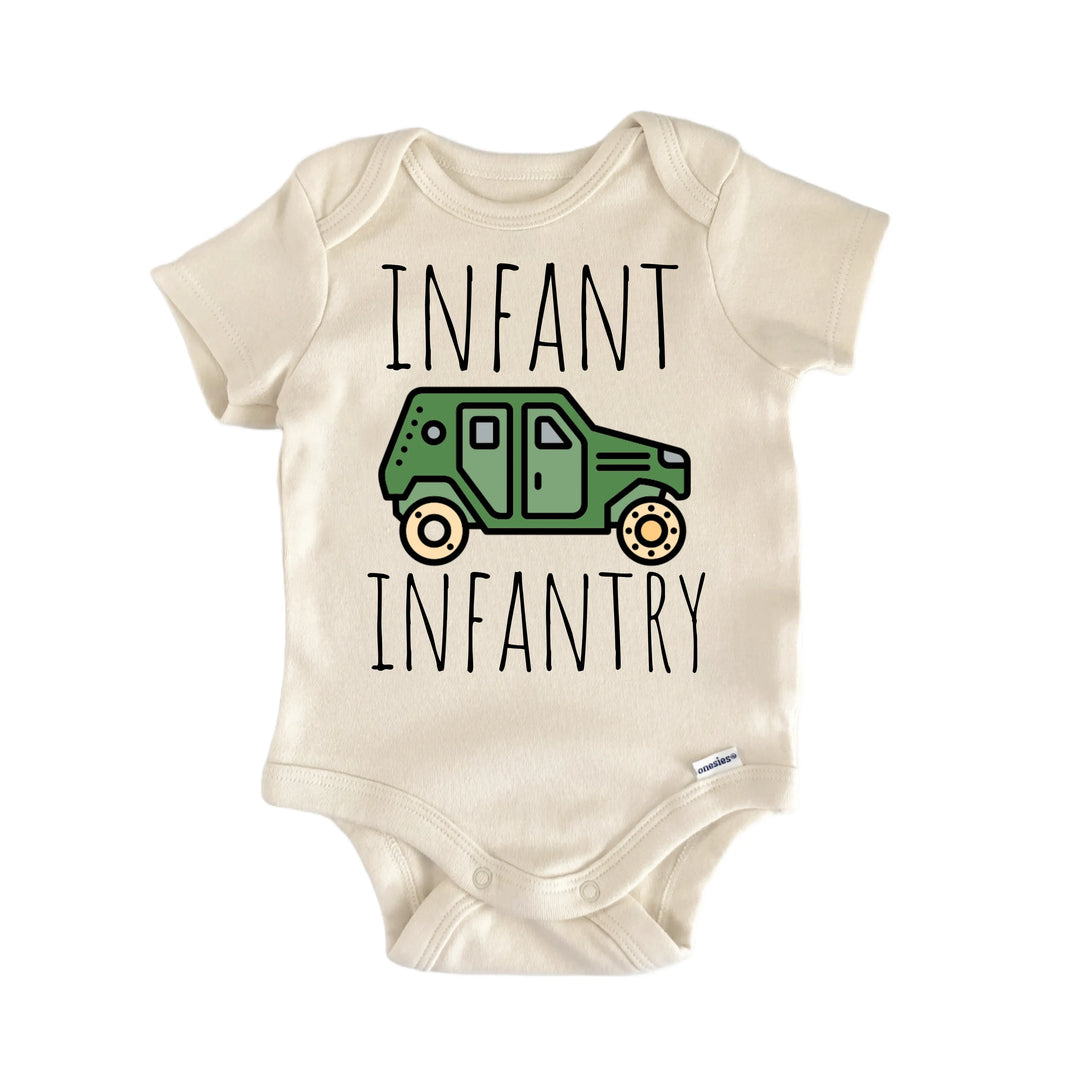 Infant Infantry Military - Baby Bodysuit  Funny Cute Onesie® | North Fork Forager LLC
