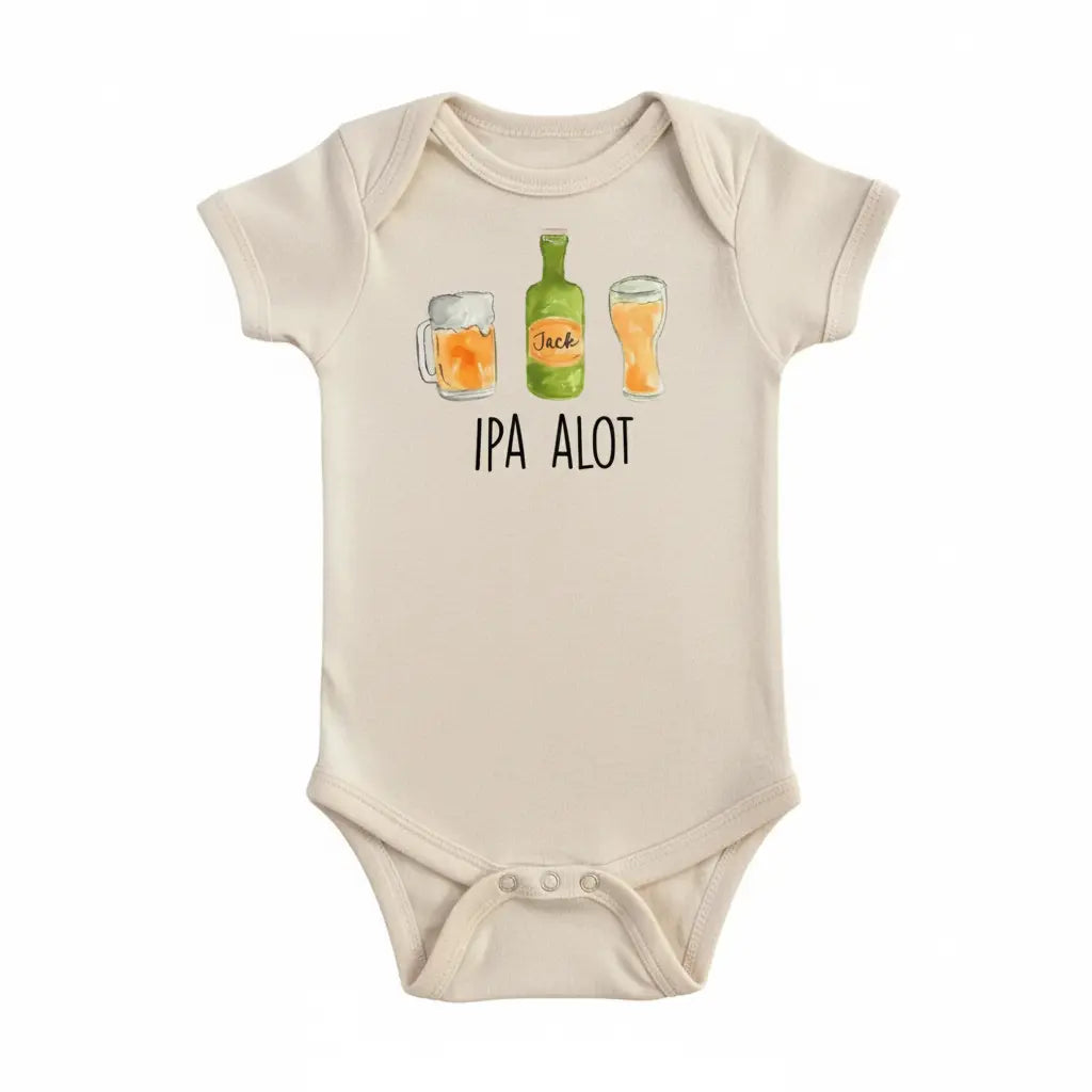 Ipa Alot Beer - Baby Boy Girl Clothes Infant Bodysuit Funny Cute Newborn  Funny Cute Onesie® | North Fork Forager LLC