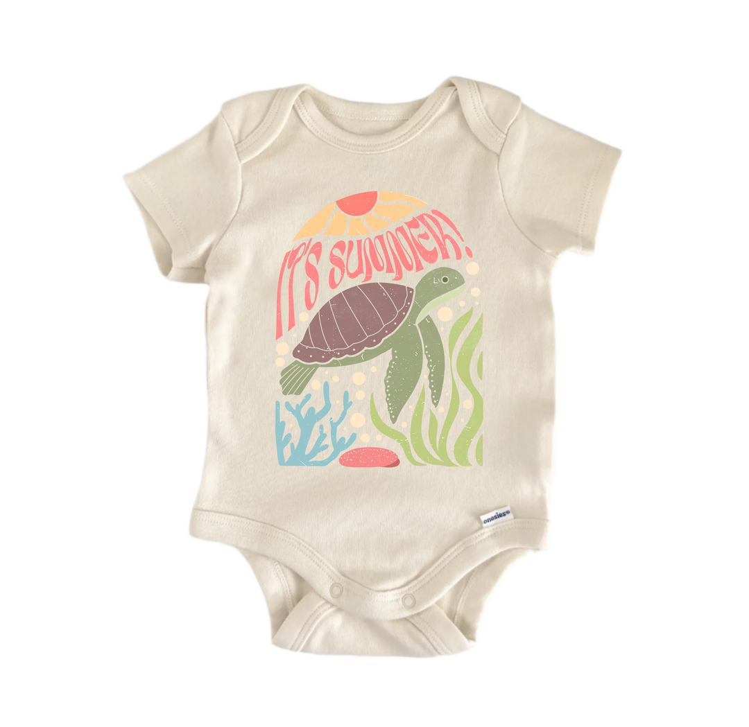 It's Summer Boho Beach Summer - Baby Boy Girl Clothes Bodysuit Funny Cute Newborn  Funny Cute Onesie® | North Fork Forager LLC