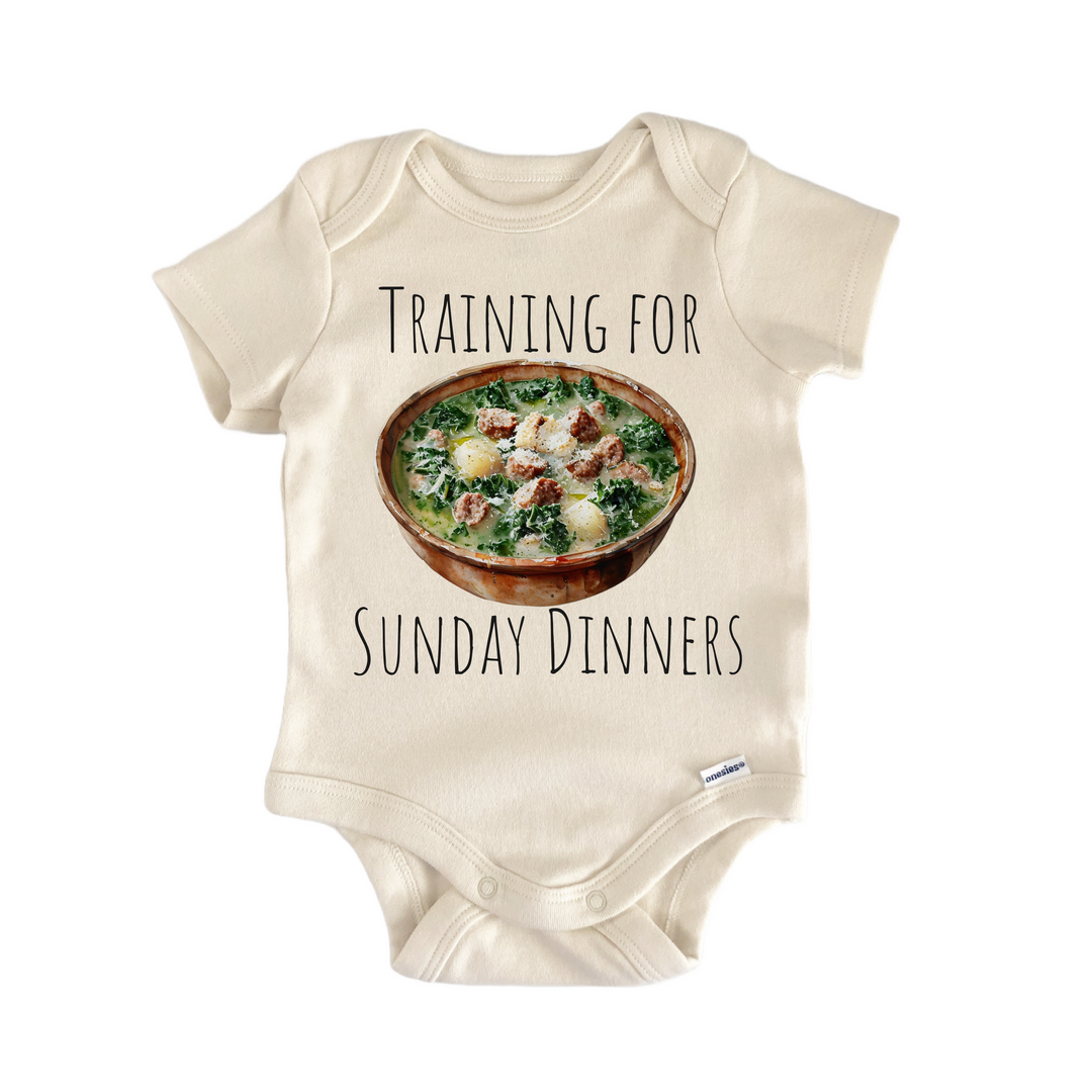 Italian Zuppa Toscana Soup Italy Foodie - Baby Bodysuit  Funny Cute Onesie® | North Fork Forager LLC